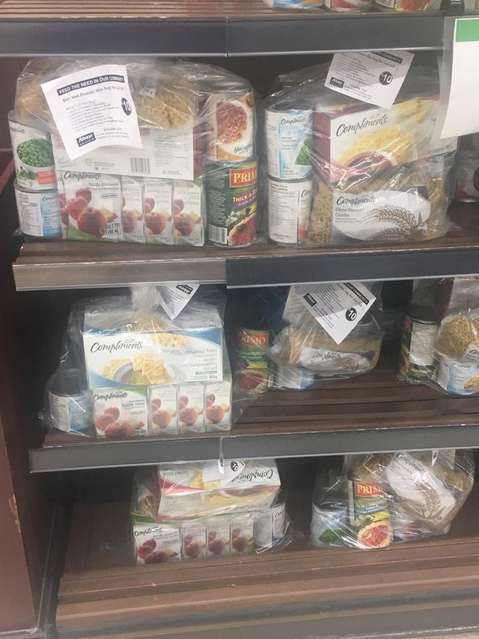 My Local Supermarket Has Pre Made Kits For People To Buy And Give To The Homeless Or Food Shelters