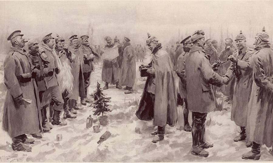 The Christmas Truce Illustration